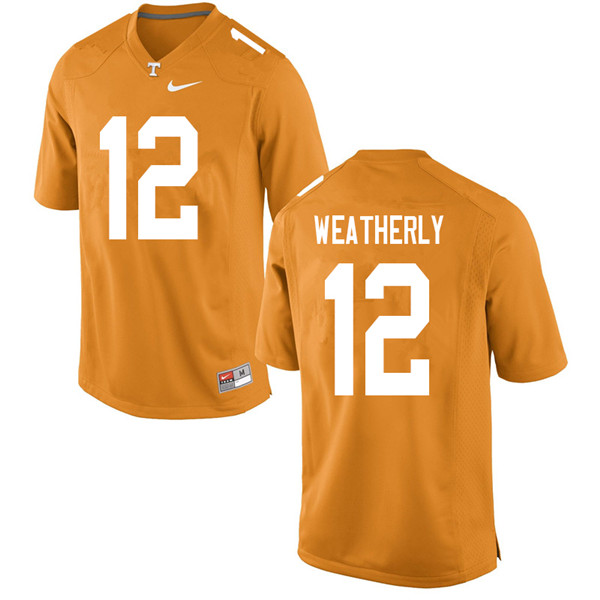 Youth #12 Zack Weatherly Tennessee Volunteers College Football Jerseys ...